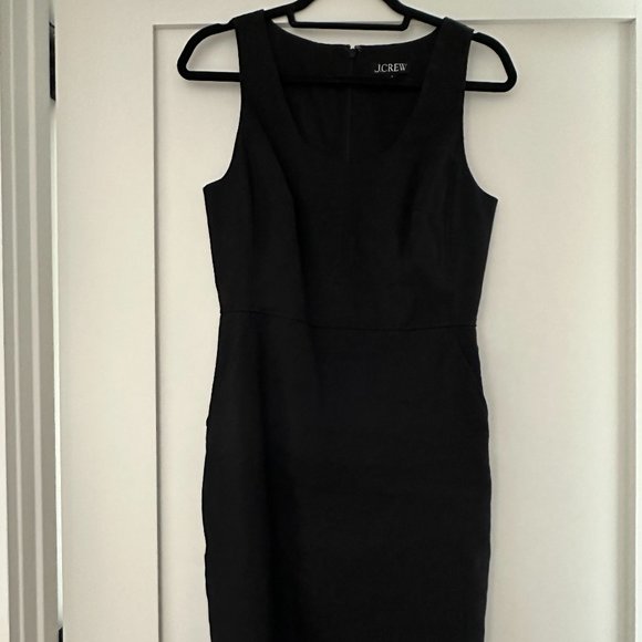 J.CREW Black Linen Dress - Picture 1 of 1